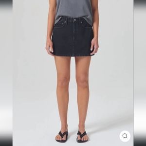 Agolde Liv Denim Mini Skirt in Vapor size 25